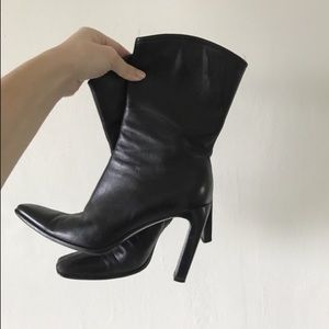 Vintage Gucci Leather Boots 7.5